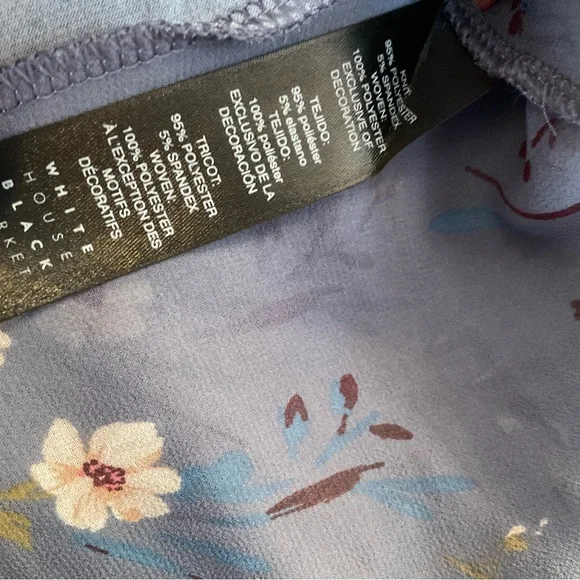 White House Black Market Floral Blouse - Size XS - Picture 7 of 10